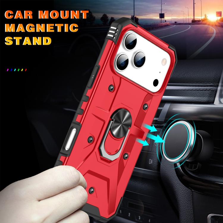 For iPhone 17 Pro Max Ring Holder Phone Case
