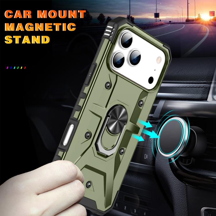 For iPhone 17 Pro Max Ring Holder Phone Case