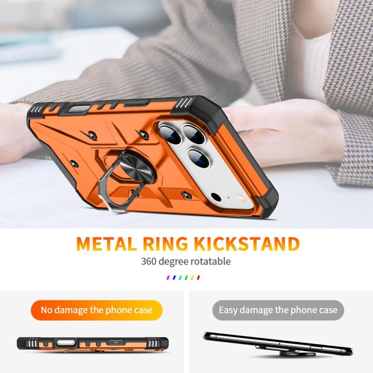 For iPhone 17 Pro Ring Holder Phone Case