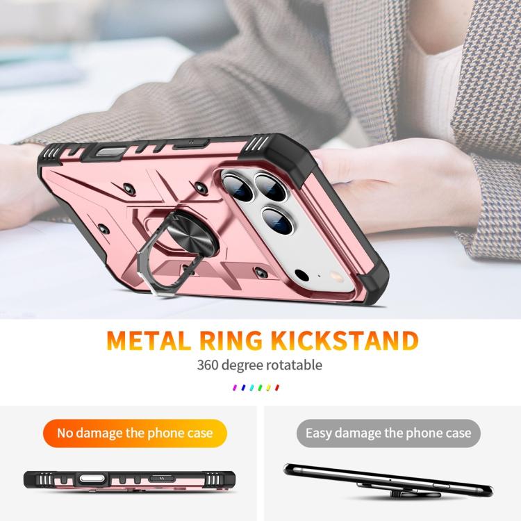 For iPhone 17 Pro Ring Holder Phone Case