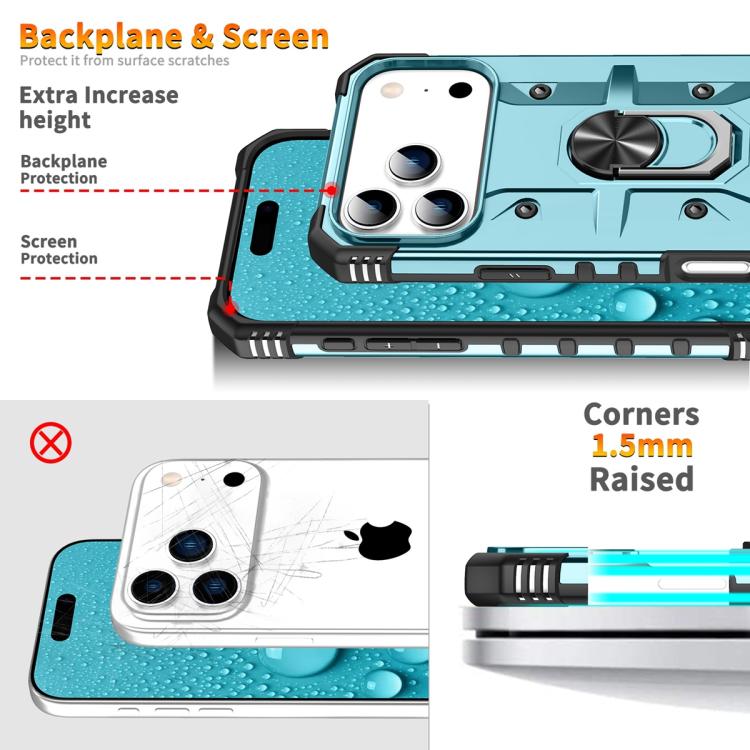 For iPhone 17 Pro Ring Holder Phone Case
