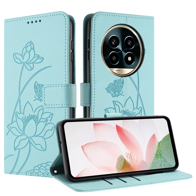 For Realme 13 Pro 5G   / 13 Pro+ 5G Global Lotus Embossed Leather Phone Case with Lanyard