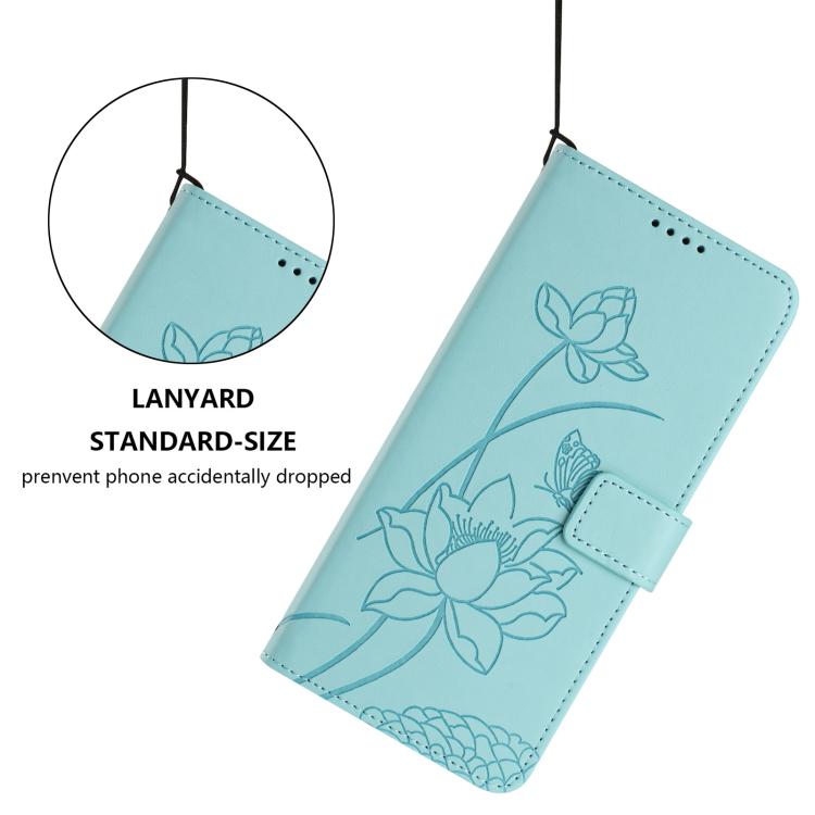 For Realme 16 Pro+ 5G Lotus Embossed Leather Phone Case with Lanyard