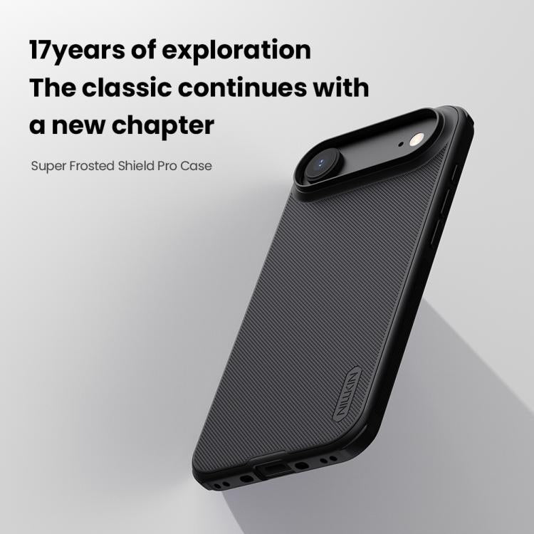 For iPhone Air NILLKIN Frosted Shield Pro PC + TPU Phone Case - Black