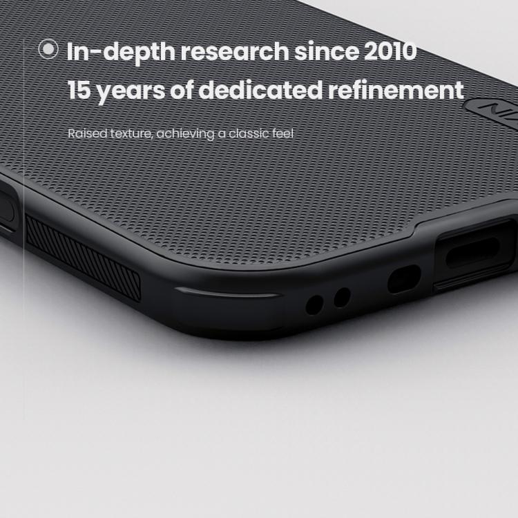 For iPhone Air NILLKIN Frosted Shield Pro PC + TPU Phone Case - Black