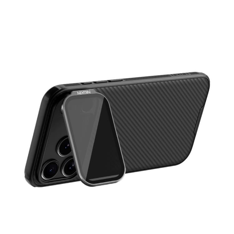 For iPhone 17 Pro Max NILLKIN Black Mirror Prop CD Texture Transparent Mirror Cover Phone Case - Black