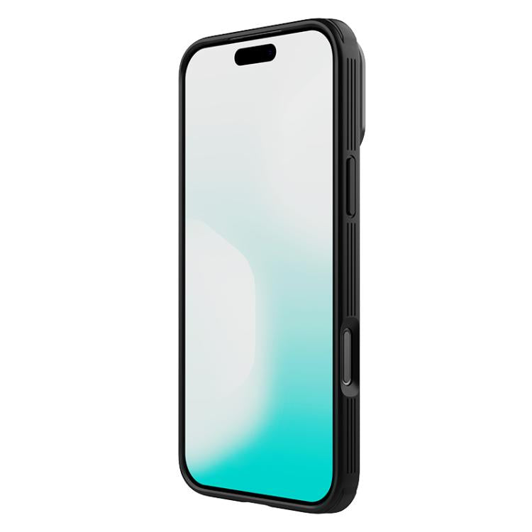 For iPhone 17 Pro Max NILLKIN CamShield Prop Transparent Mirror Cover MagSafe Magnetic Translucent PC Phone Case - Black