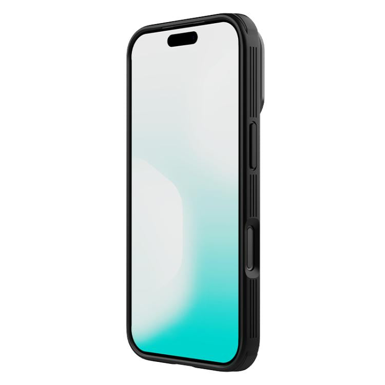 For iPhone 17 Pro NILLKIN CamShield Prop Transparent Mirror Cover MagSafe Magnetic Translucent PC Phone Case - Black