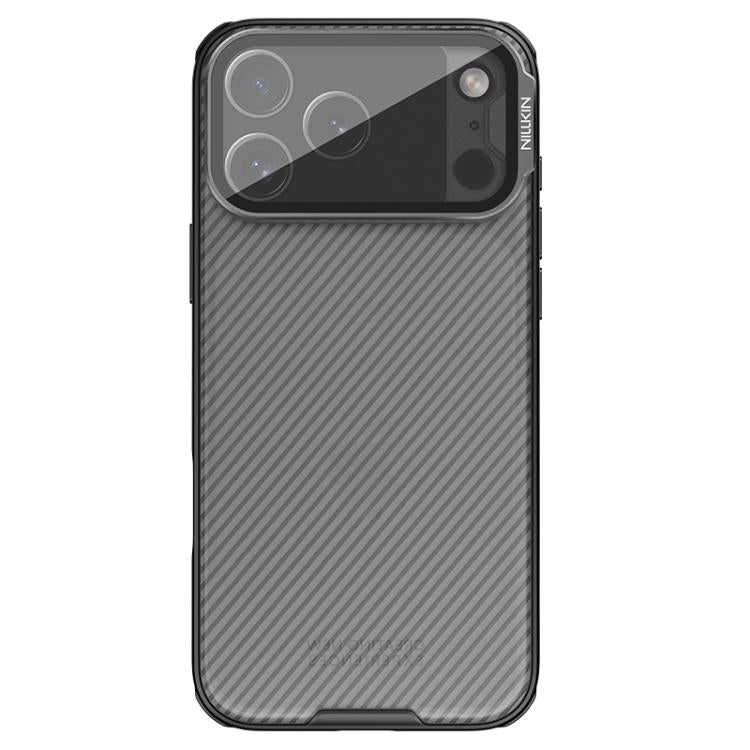 For iPhone 17 Pro Max NILLKIN CamShield Prop Transparent Mirror Cover Translucent PC Phone Case - Black
