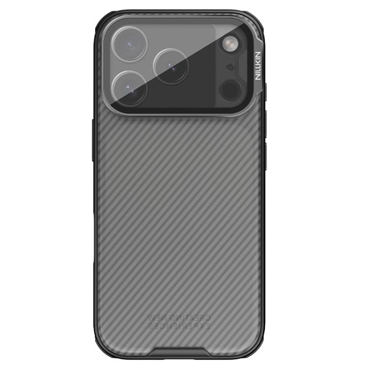 For iPhone 17 Pro NILLKIN CamShield Prop Transparent Mirror Cover Translucent PC Phone Case - Black