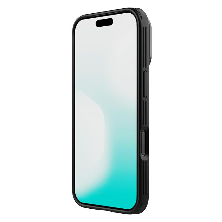 For iPhone 17 Pro NILLKIN CamShield Prop Transparent Mirror Cover Translucent PC Phone Case - Black