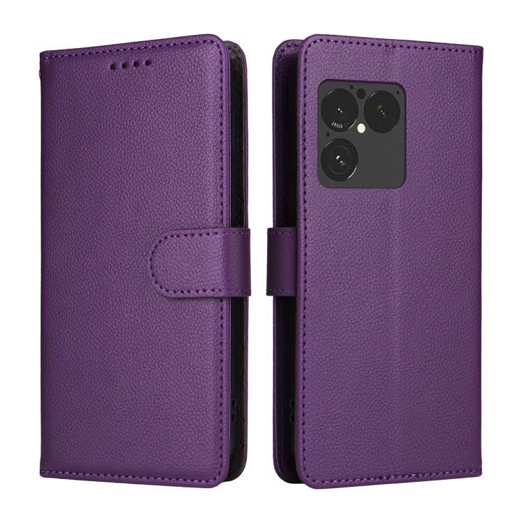 For Sony Xperia 1 VIII Litchi Texture RFID Blocking 3-Card Wallet Leather Phone Case