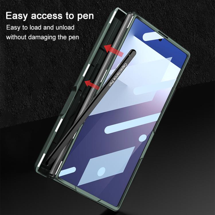 For Samsung Galaxy Z Fold7 5G GKK Integrated Magnetic Full Coverage Flip Phone Case with Pen Box, Including pen