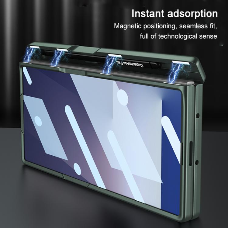 For Samsung Galaxy Z Fold7 5G GKK Integrated Magnetic Full Coverage Flip Phone Case with Pen Box, Including pen