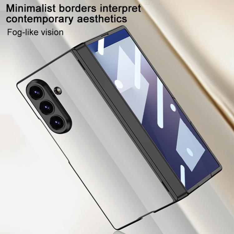 For Samsung Galaxy Z Fold7 5G GKK Integrated Magnetic Folding Hinge Frosted Semi-transparent Phone Case