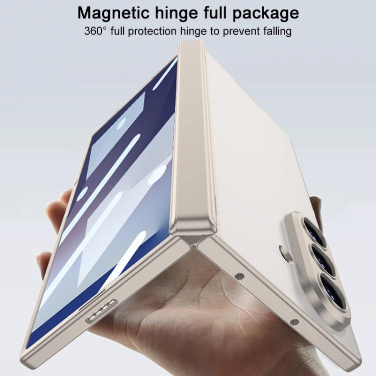 For Samsung Galaxy Z Fold7 5G GKK Integrated Magnetic Folding Hinge Frosted Semi-transparent Phone Case