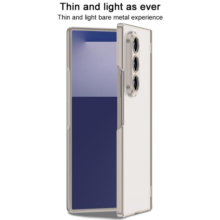 For Samsung Galaxy Z Fold7 5G GKK Integrated Magnetic Folding Hinge Frosted Semi-transparent Phone Case