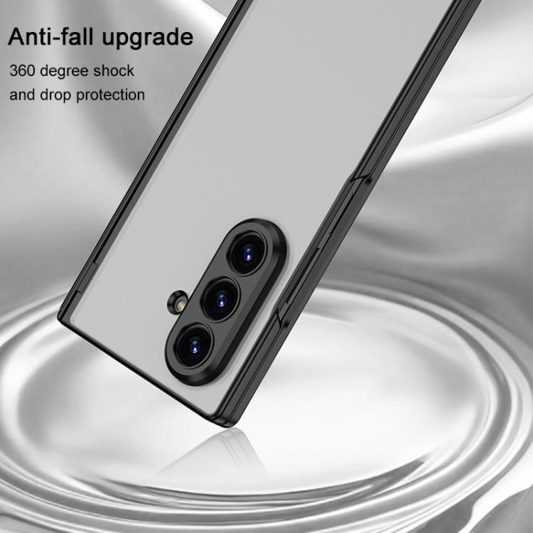 For Samsung Galaxy Z Fold7 5G GKK Integrated Magnetic Folding Hinge Frosted Semi-transparent Phone Case