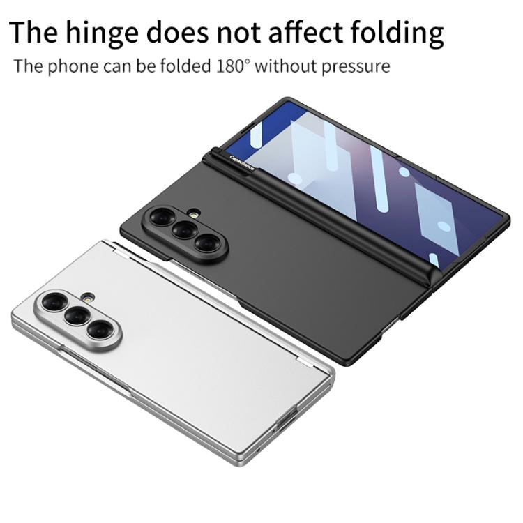 For Samsung Galaxy Z Fold7 5G GKK Integrated Magnetic Folding Hinge All-inclusive Phone Case with Pen Holder, Including Pen