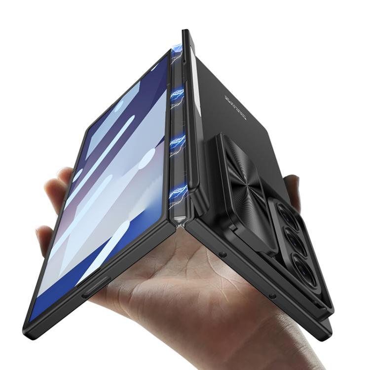 For Samsung Galaxy Z Fold7 5G GKK Integrated Magnetic Folding Hinge Push Window Side Bracket Phone Case
