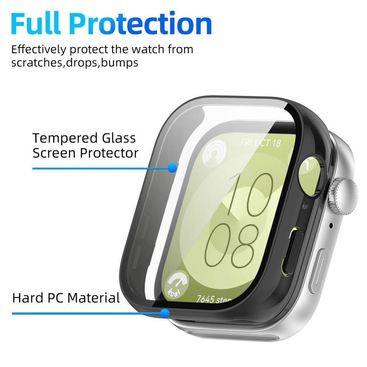 For Huawei Watch Fit 3 xDfind Tempered Film Integrated PC Watch Protective Cover