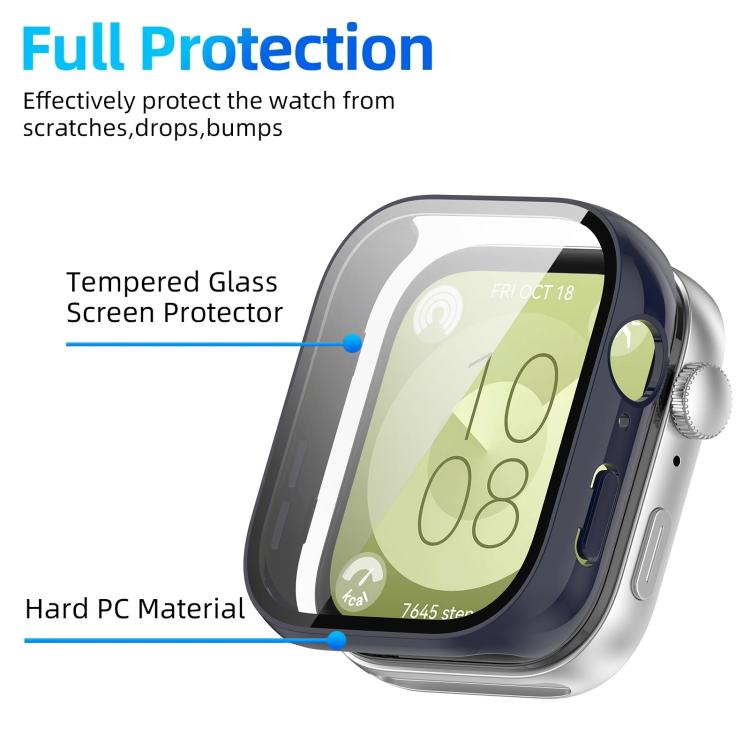 For Huawei Watch Fit 3 xDfind Tempered Film Integrated PC Watch Protective Cover