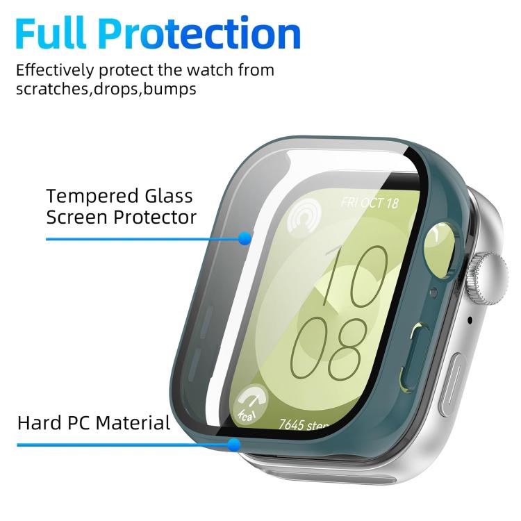 For Huawei Watch Fit 3 xDfind Tempered Film Integrated PC Watch Protective Cover
