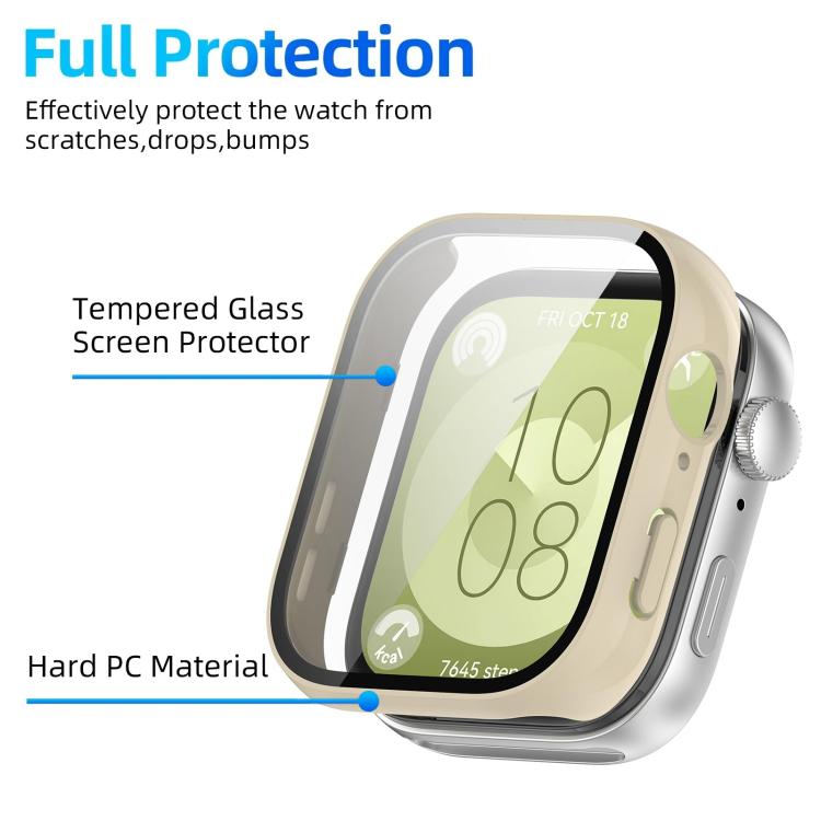 For Huawei Watch Fit 3 xDfind Tempered Film Integrated PC Watch Protective Cover