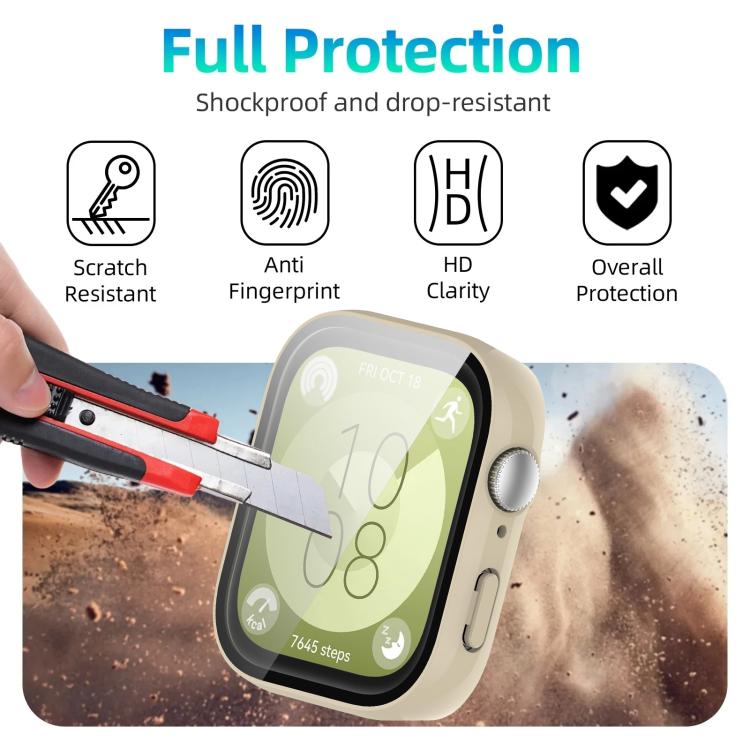 For Huawei Watch Fit 3 xDfind Tempered Film Integrated PC Watch Protective Cover