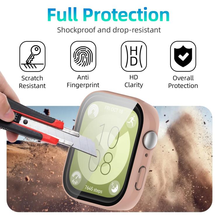 For Huawei Watch Fit 3 xDfind Tempered Film Integrated PC Watch Protective Cover