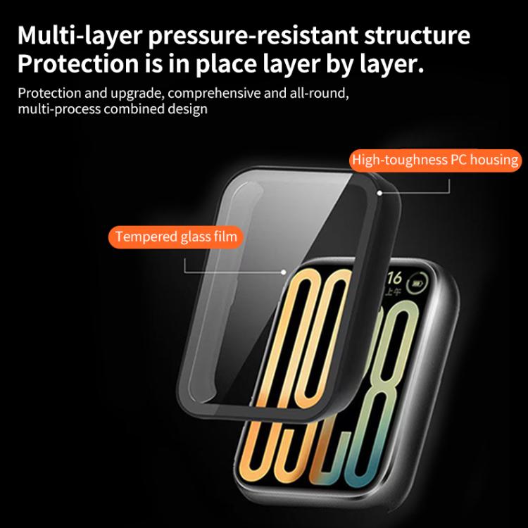 For Xiaomi Smart Band 9 Pro xDfind Tempered Film Integrated PC Watch Protective Cover