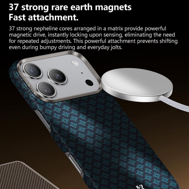 For iPhone 17 Pro Max Benks Color Shield C1 Classic Kevlar Woven Diamond MagSafe Phone Case