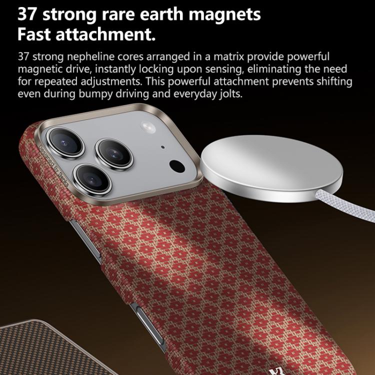 For iPhone 17 Pro Max Benks Color Shield C1 Classic Kevlar Woven Diamond MagSafe Phone Case