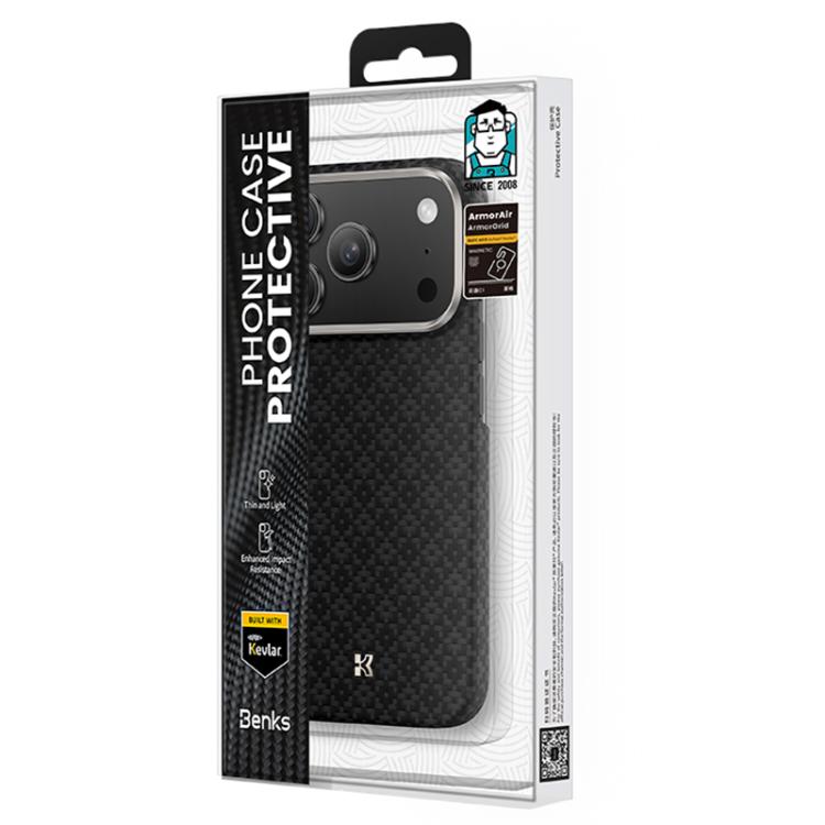For iPhone 17 Pro Max Benks Color Shield C1 Classic Kevlar Woven Diamond MagSafe Phone Case