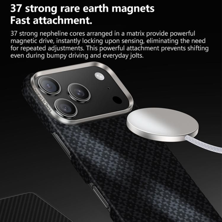 For iPhone 17 Pro Benks Color Shield C1 Classic Kevlar Woven Diamond MagSafe Phone Case