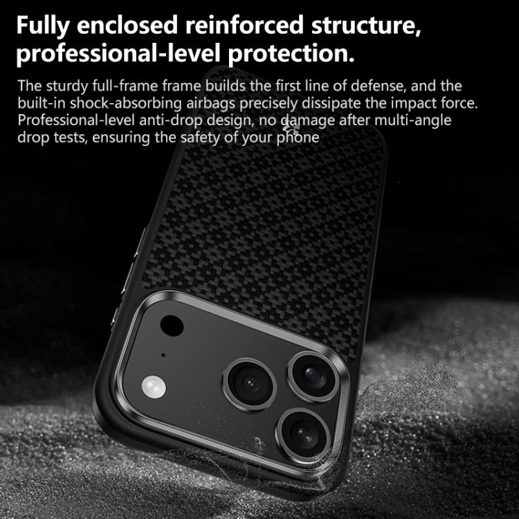 For iPhone 17 Pro Max Benks Y2 Kevlar All-inclusive MagSafe Magnetic Diamond Phone Case - Black