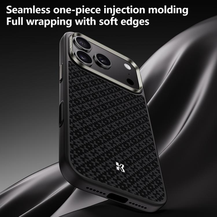 For iPhone 17 Pro Benks Y2 Kevlar All-inclusive MagSafe Magnetic Diamond Phone Case - Black