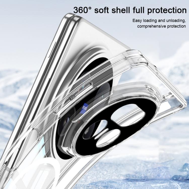 For Honor Magic V5 GKK MagSafe Magnetic Absorption Clear Full Cover TPU Phone Case