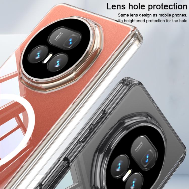 For Honor Magic V5 GKK MagSafe Magnetic Absorption Clear Full Cover TPU Phone Case