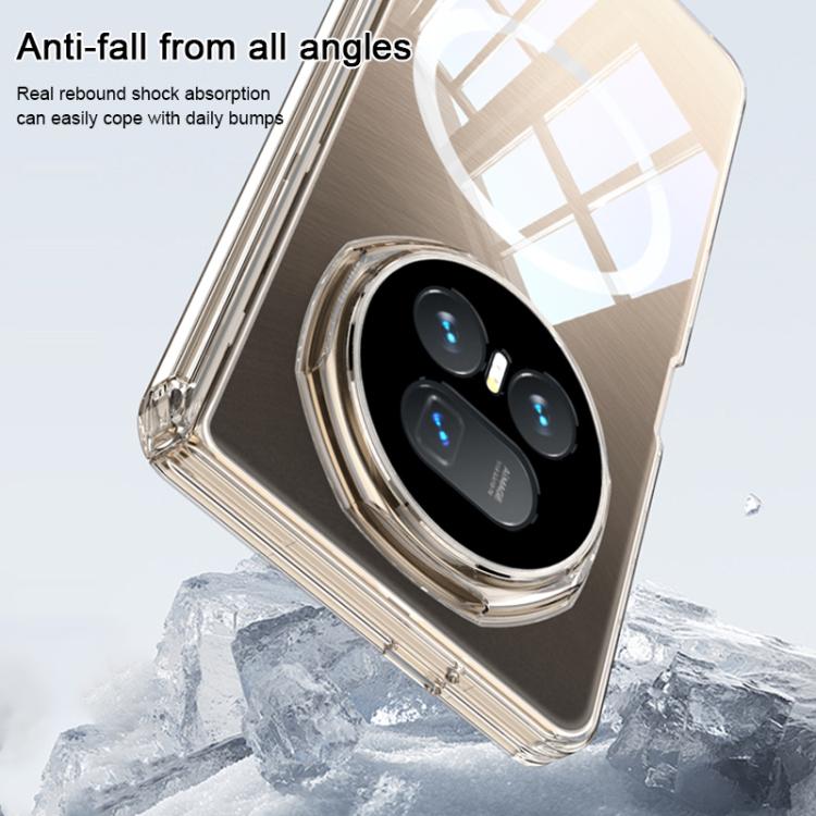 For Honor Magic V5 GKK MagSafe Magnetic Absorption Clear Full Cover TPU Phone Case