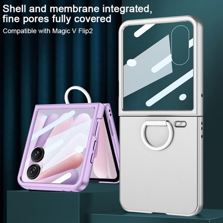 For Honor Magic V Flip 2 GKK Integrated Ultra-thin Ring D Buckle Phone Case
