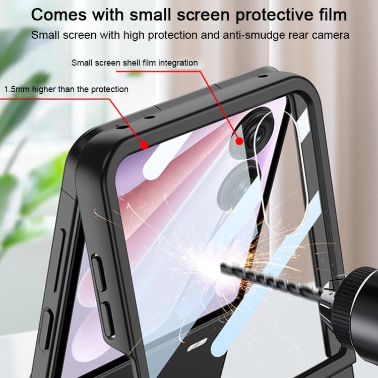 For Honor Magic V Flip 2 GKK Integrated Ultra-thin Ring D Buckle Phone Case
