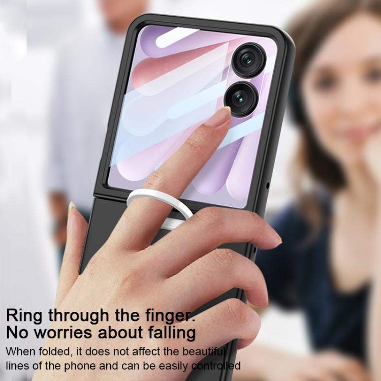 For Honor Magic V Flip 2 GKK Integrated Ultra-thin Ring D Buckle Phone Case