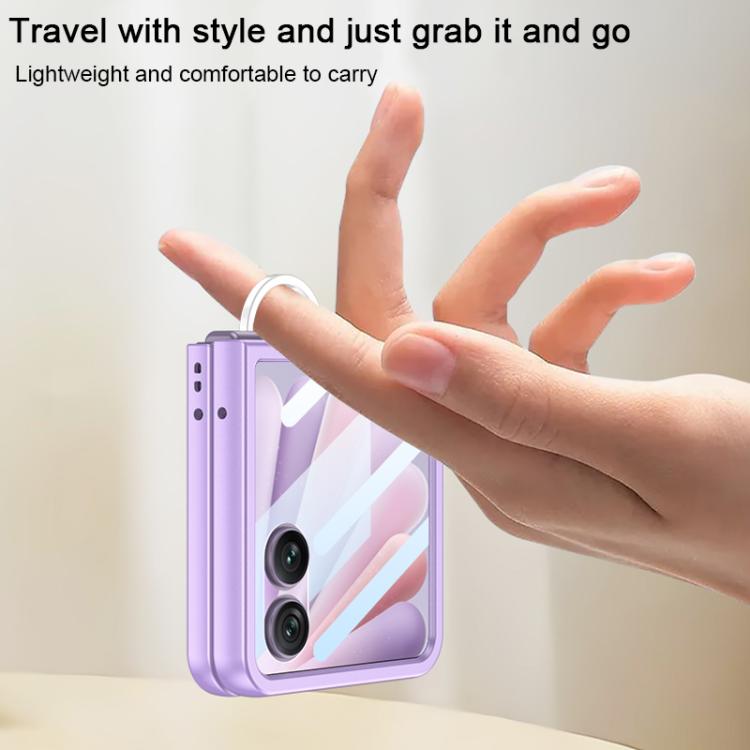 For Honor Magic V Flip 2 GKK Integrated Ultra-thin Ring D Buckle Phone Case