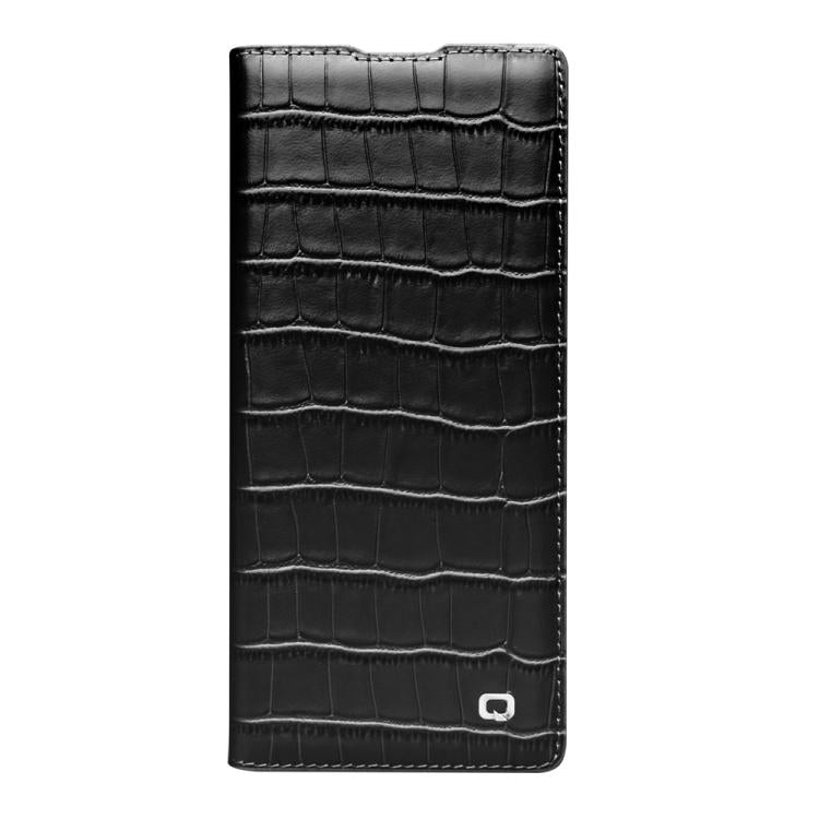 For Samsung Galaxy Z Fold7 5G QIALINO Crocodile Texture Genuine Leather Phone Case
