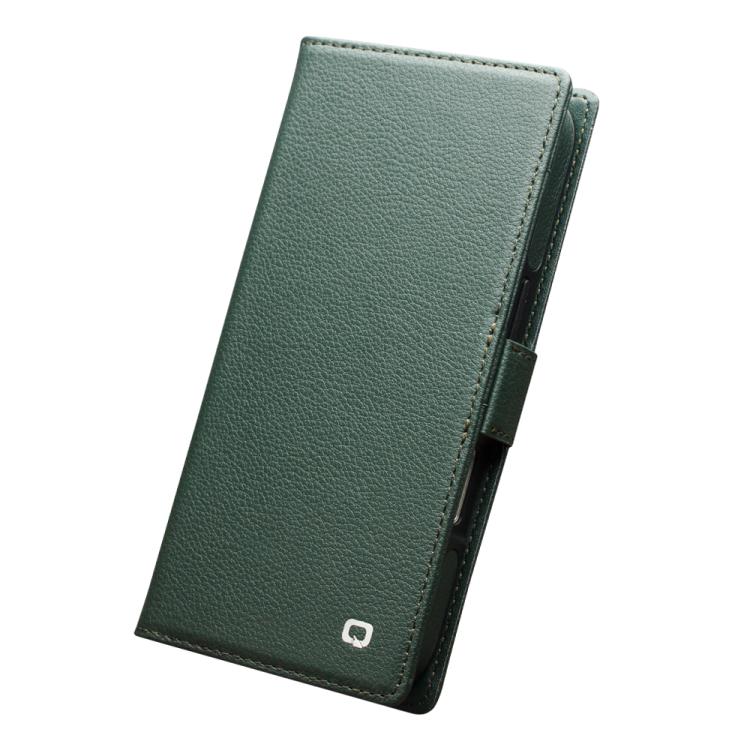 For iPhone 17 QIALINO Classics 3rd Genuine Leather Phone Case