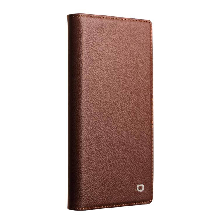 For iPhone 17 QIALINO Classics 3rd Genuine Leather Phone Case