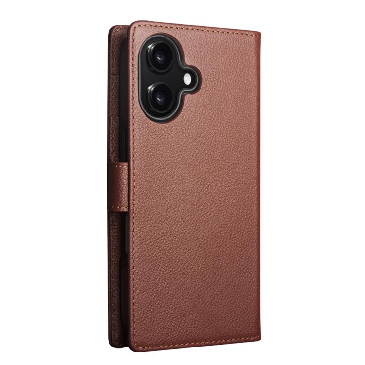 For iPhone 17 QIALINO Classics 3rd Genuine Leather Phone Case