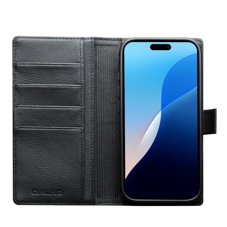 For iPhone Air QIALINO Classics 3rd Genuine Leather Phone Case