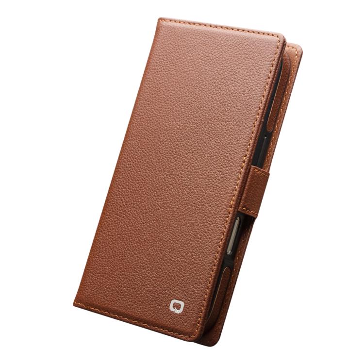 For iPhone Air QIALINO Classics 3rd Genuine Leather Phone Case